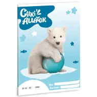 Ars Una: Animali carini - Quaderno a pagine lisce con orso polare A/5