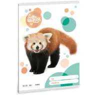 Ars Una: Animali carini - Quaderno semplice panda rosso A/5 20-32
