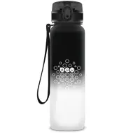 Ars Una: Borraccia motivazionale bianco-nera senza BPA 1000ml