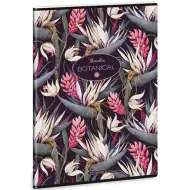Ars Una: Botanical Bromelia quaderno a quadretti con graffette extra, 40 fogli, formato A4