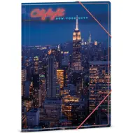 Ars Una: Cartella con elastico formato A4 Citylight New York