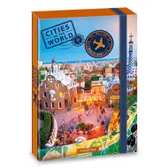 Ars Una: Cities of the World Barcelona skyline scatola per quaderni A/5