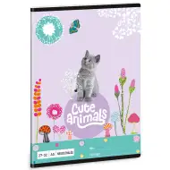 Ars Una: Cute Animals - Quaderno a quadretti con gattino A/5