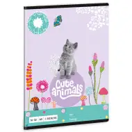 Ars Una: Cute Animals - Quaderno a righe con gattino per la 2ª classe A/5