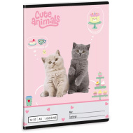 Ars Una: Cute Animals - Tea Party A/5 quaderno a righe per la 1ª elementare 14-32