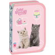 Ars Una: Cute Animals Tea Party astuccio imbottito pieghevole a tema gatti 12,8x19,3x3,6 cm