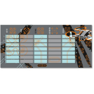 Ars Una: Drone X orario su un foglio, fronte-retro