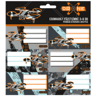 Ars Una: Etichette per quaderni Drone X, confezione da 3x6 pz.