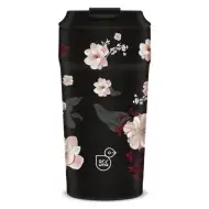 Ars Una Flowery Black thermos bicchiere 470 ml
