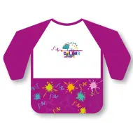 Ars Una: Grembiule da pittura a maniche lunghe impermeabile - Pink Splash