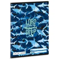 Ars Una: Lord of the Deep quaderno a righe con squali per la 1ª classe A/5