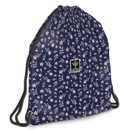 Ars Una: Navy Bloom sacca da ginnastica per adolescenti, sacca sportiva 37,5 x 46 cm