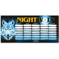Ars Una: Nightwolf orario scolastico a foglio singolo, bifacciale