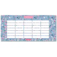 Ars Una: Orario scolastico a doppia faccia con fiori Pearl Blossom Blue