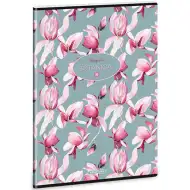 Ars Una: Quaderno a quadretti Botanical Mangolia con anelli extra, 40 fogli, formato A/4