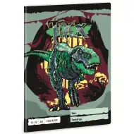 Ars Una: Quaderno a righe per la prima classe con dinosauro T-Rex, formato A/5