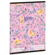 Ars Una: Quaderno a righe per la prima classe con fiori Fleur A/5