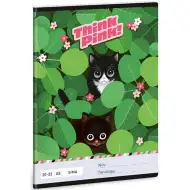 Ars Una: Quaderno liscio A/5 20-32 con gatti "Think Pink"