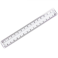 Ars Una: Righello trasparente 17 cm