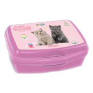 Ars Una: Scatola porta merenda con gatti Cute Animal Tea Party 16,5 x 6 x 13,5 cm