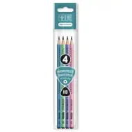 Ars Una: Set di matite di grafite triangolari HB con motivo di stelle nere