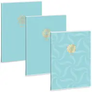Ars Una: Soft Touch Turquoise Spring quaderno a quadretti con extra chiusura A/4