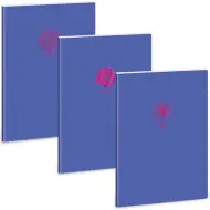 Ars Una: Soft Touch Violet Spring quaderno a quadretti con extra graffette A/4