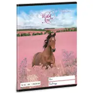 Ars Una: Wild and Free quaderno a righe per la prima classe con cavalli A/5