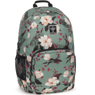 Ars Una: Zaino scolastico Verde floreale AU-14 32x51x25 cm