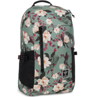 Ars Una: Zaino scolastico verde fiorito AU-17 32x47x18cm