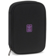 Ars Una: astuccio a più scomparti per ragazze nero-viola 15,5x22,5x4,5 cm