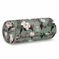 Ars Una: astuccio arrotolabile verde fiorito 20x9x9 cm