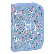 Ars Una: astuccio portapenne Pearl Blossom blu pieghevole e completo 12,8x19,3x3,6 cm
