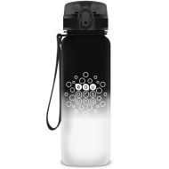 Ars Una: borraccia sfumata opaca senza BPA - 800 ml - Nero e Bianco