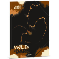 Ars Una: cartellina con elastico A4 "Wild in the Dark" con leoni
