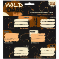 Ars Una: etichette per quaderni "Wild in the dark" con motivo leone, confezione da 3x6 pezzi