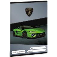 Ars Una: quaderno a quadretti con motivo Lamborghini verde A5 27-32