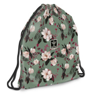 Ars Una: sacca da ginnastica per adolescenti "Verde floreale", sacca sportiva 37,5 x 46 cm
