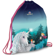 Ars Una: sacca sportiva Stardust con stampa unicorno, 32x42 cm