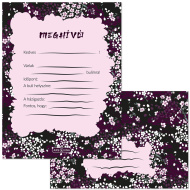 Ars Una: set di inviti floreali Sakura da 10 pezzi con buste