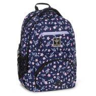 Ars Una: zaino scolastico ergonomico Navy Bloom, 27 L