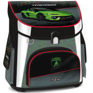 Ars Una: zaino scolastico ergonomico con motivo Lamborghini e chiusura magnetica, 33x41x24 cm