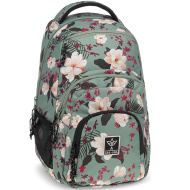 Ars Una: zaino scolastico verde fiorito AU-2 32x46x22 cm