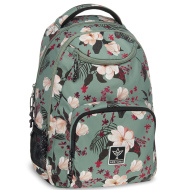 Ars Una: zaino scolastico verde floreale AU-6 34x45x26cm