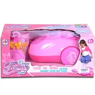 Aspirapolvere elettronico rosa con luce