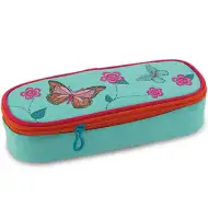 Astuccio arrotondato con motivo a farfalla 23x5x9cm