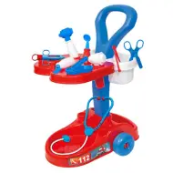 Auto medico rosso-blu con accessori