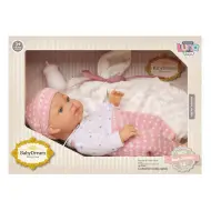 Baby Dream: Bambola neonato in abito rosa con accessori 35 cm