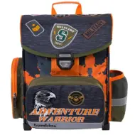 Bambino: Zaino scolastico ergonomico militare, zaino 36x27x14cm