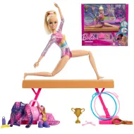 Barbie: Set da gioco bambola ginnasta con accessori - Mattel